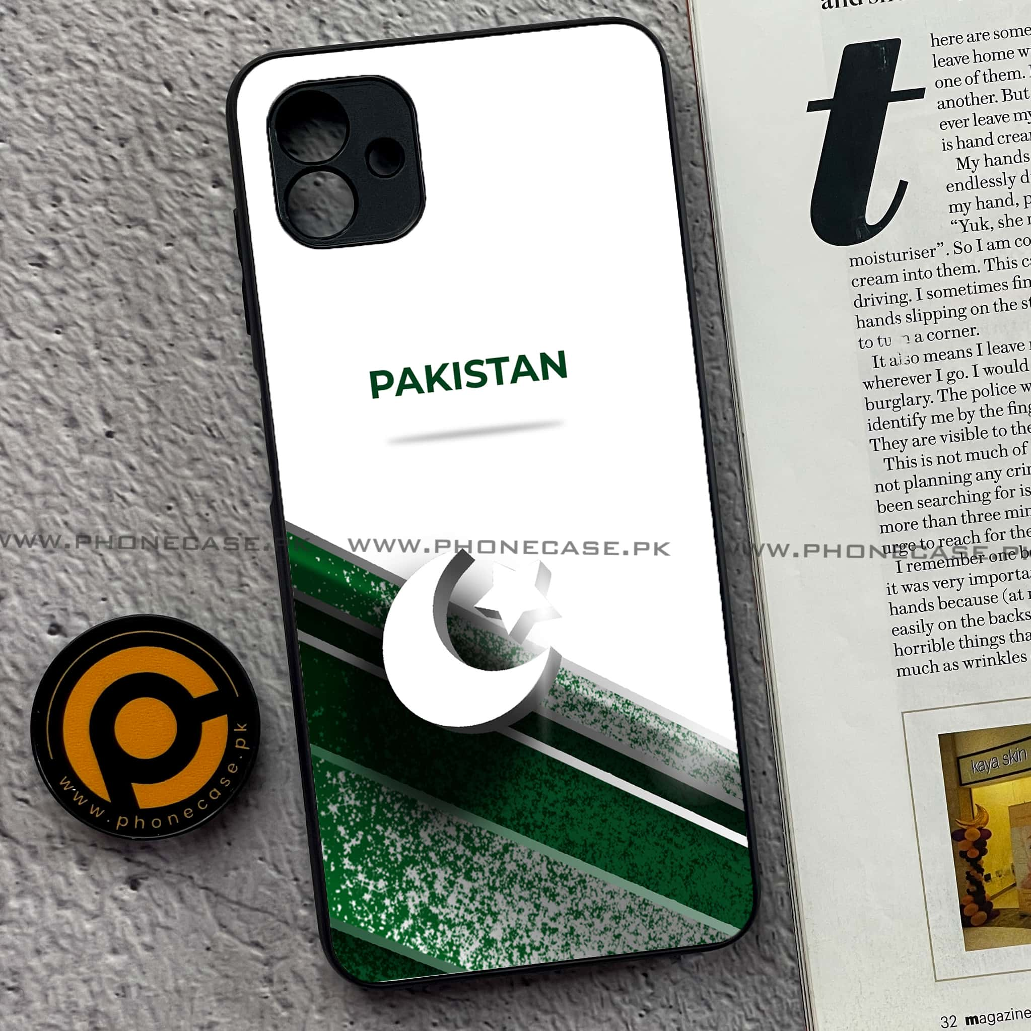 Samsung Galaxy A04 - Pakistani Flag Series - Premium Printed Glass soft Bumper shock Proof Case