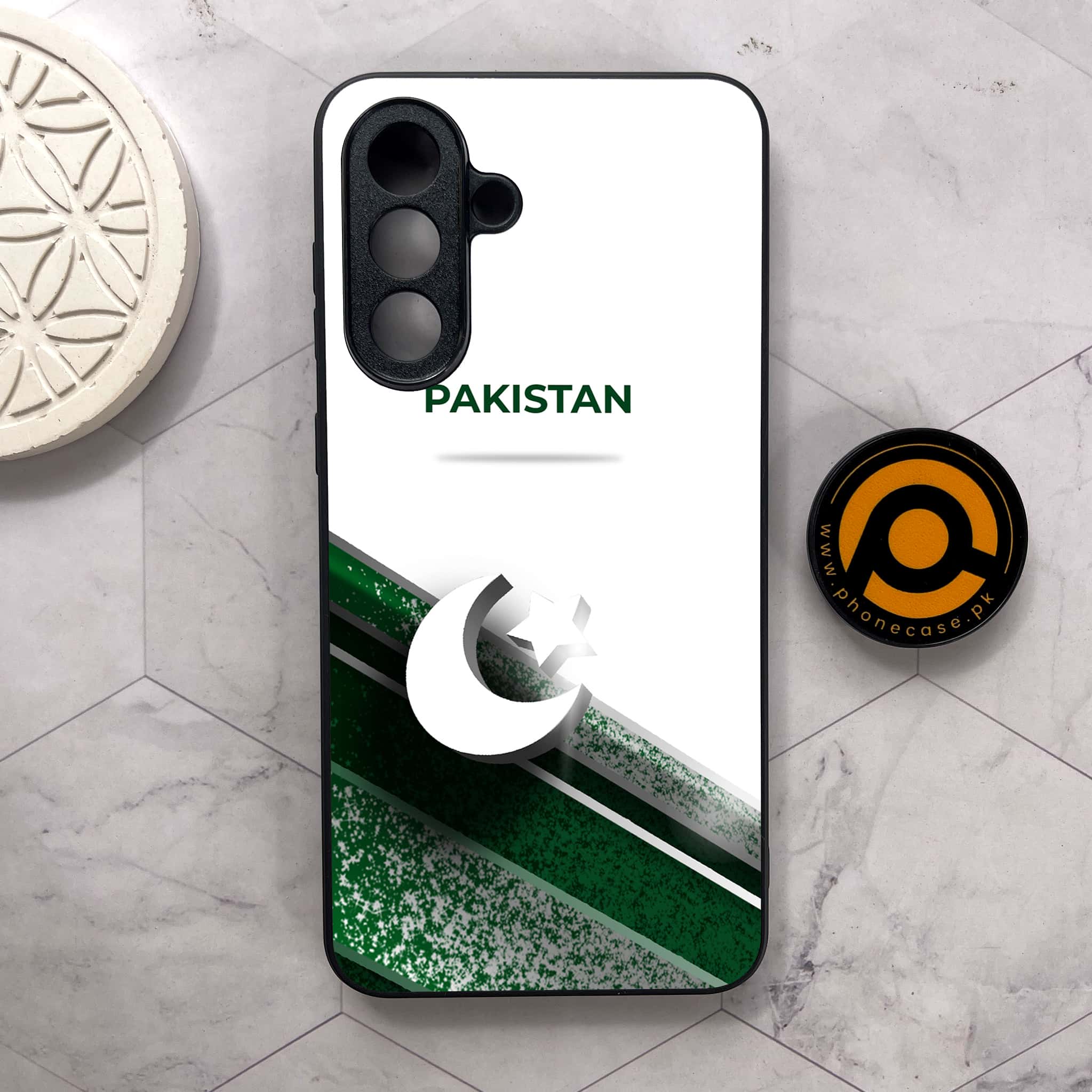 Samsung Galaxy A26 5G - Pakistani Flag Series - Premium Metal Printed soft Bumper shock Proof Case