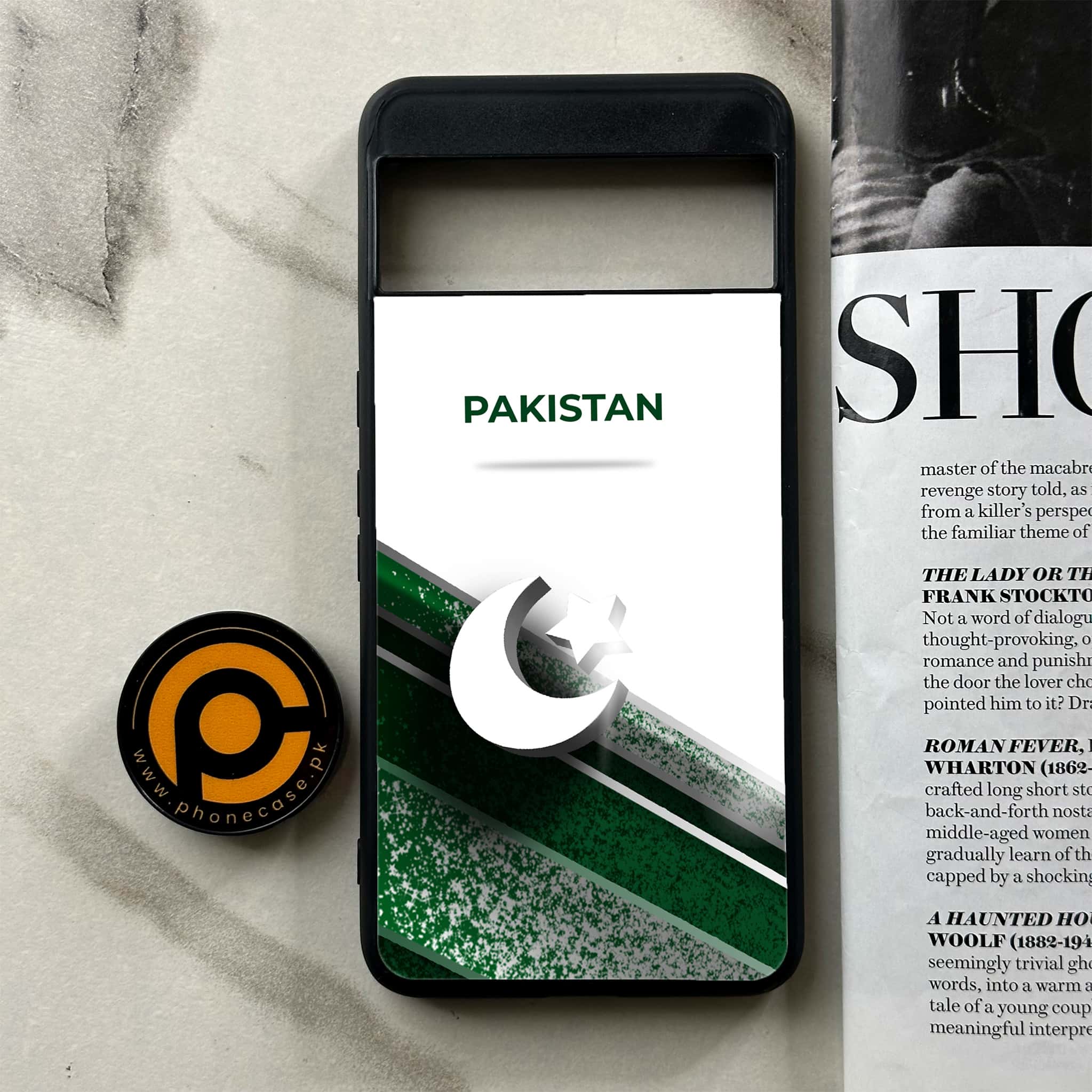 Google Pixel 8a - Pakistani Flag Series - Premium Printed soft Bumper Shock Proof Case