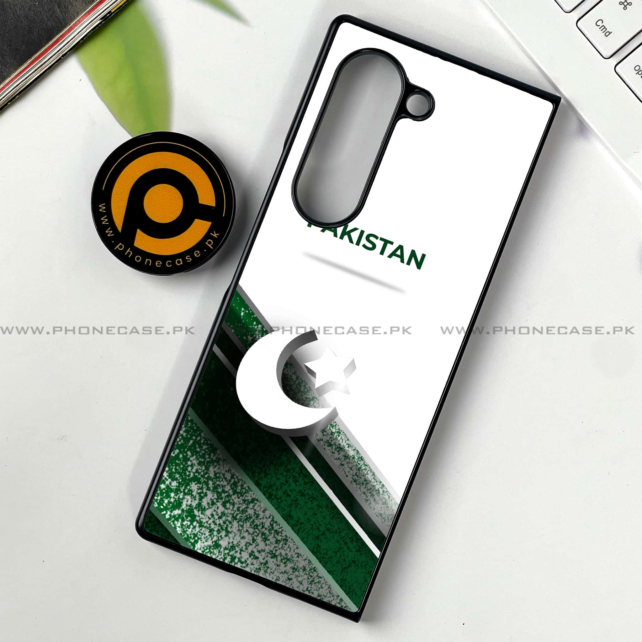 Samsung Galaxy Z Fold 6 - Pakistani Flag Series - Premium Printed Metal soft Bumper shock Proof Case