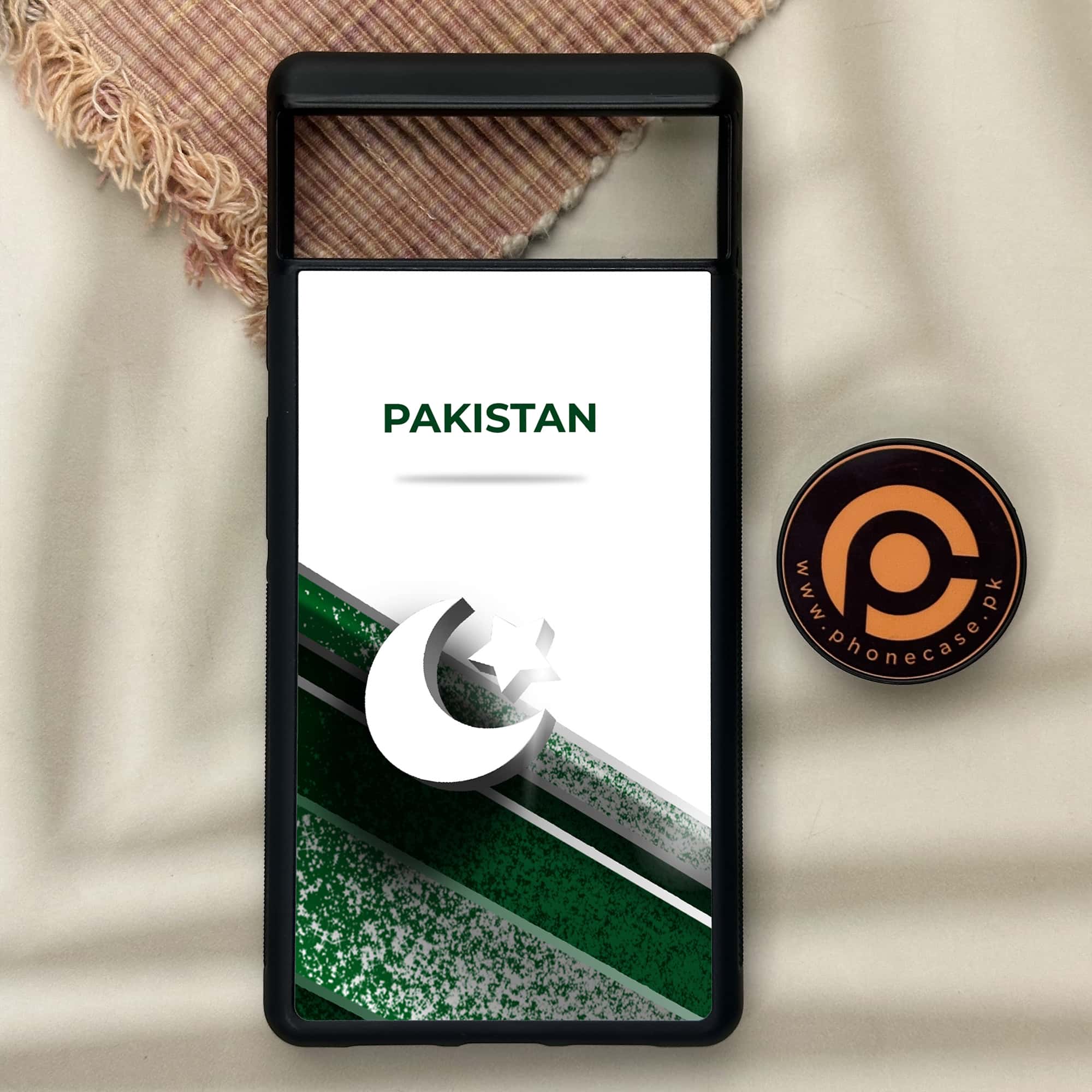 Google Pixel 6 - Pakistani Flag Series - Premium Metal Printed soft Bumper Shock Proof Case