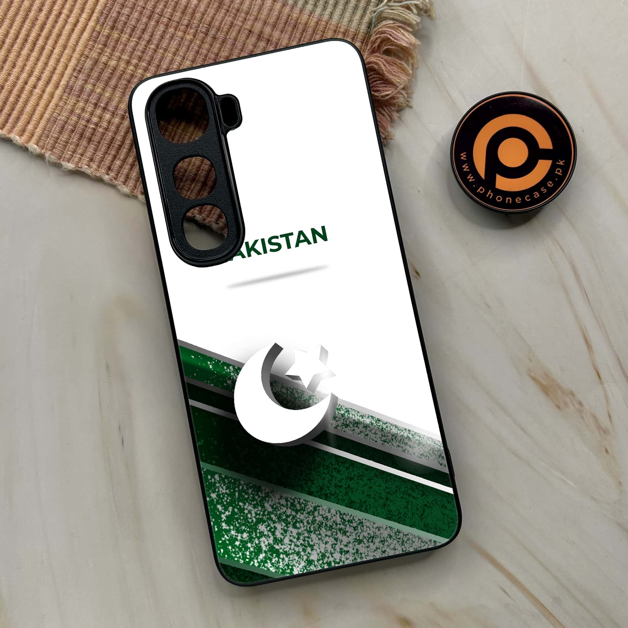Vivo Y400 - Pakistani Flag Series - Premium Metal Printed soft Bumper shock Proof Case