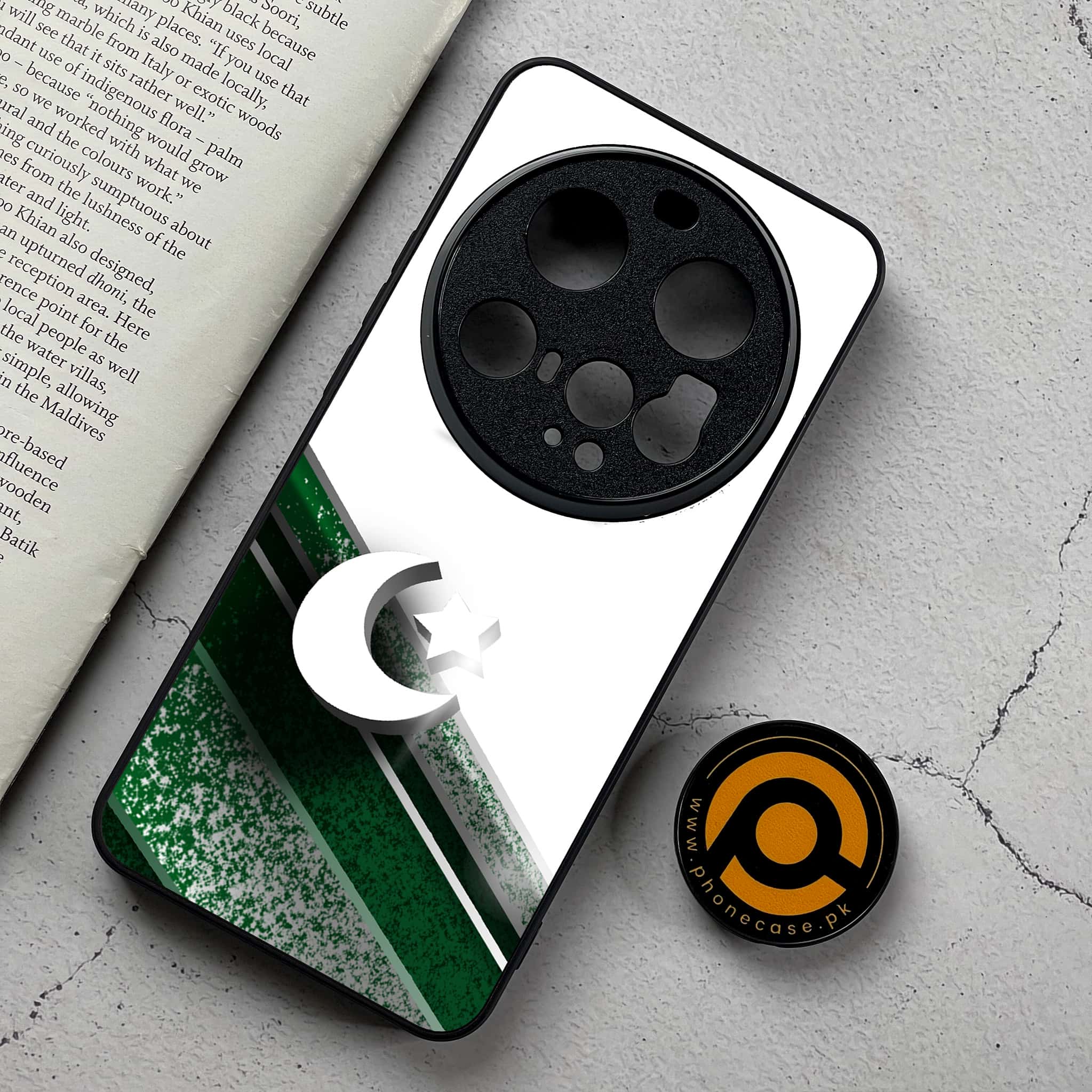 Xiaomi 15 Ultra - Pakistani Flag Series - Premium Metal Printed Soft Bumper Shockproof Case