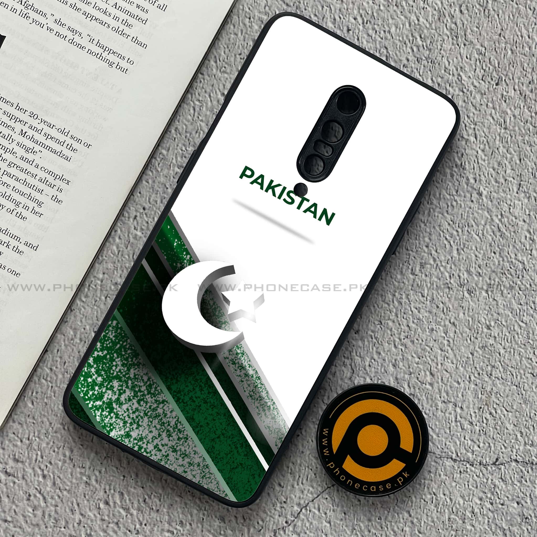 OnePlus 7 Pro - Pakistani Flag Series - Premium Printed Glass soft Bumper shock Proof Case