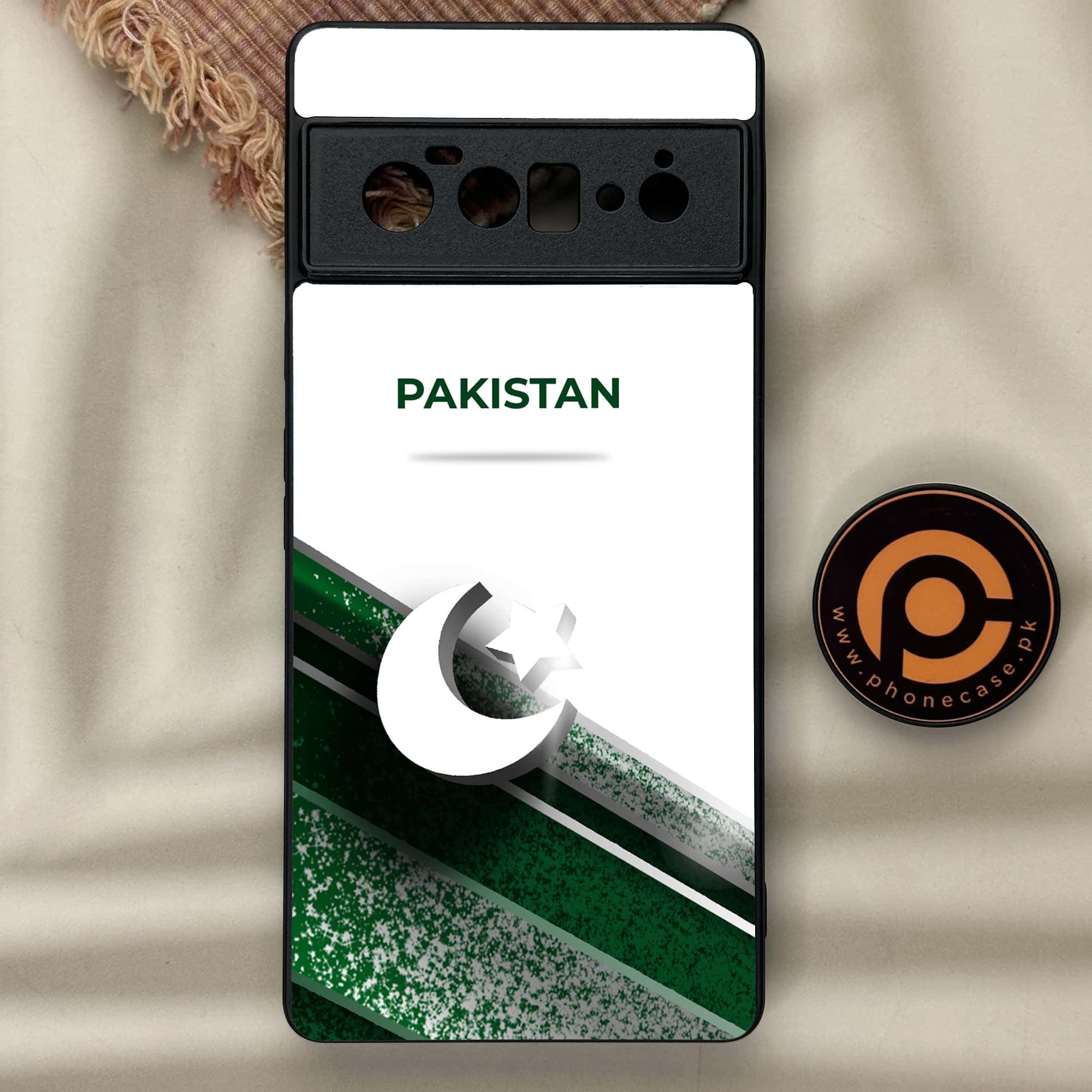Google Pixel 6 Pro - Pakistani Flag Series - Premium Metal Printed soft Bumper Shock Proof Case