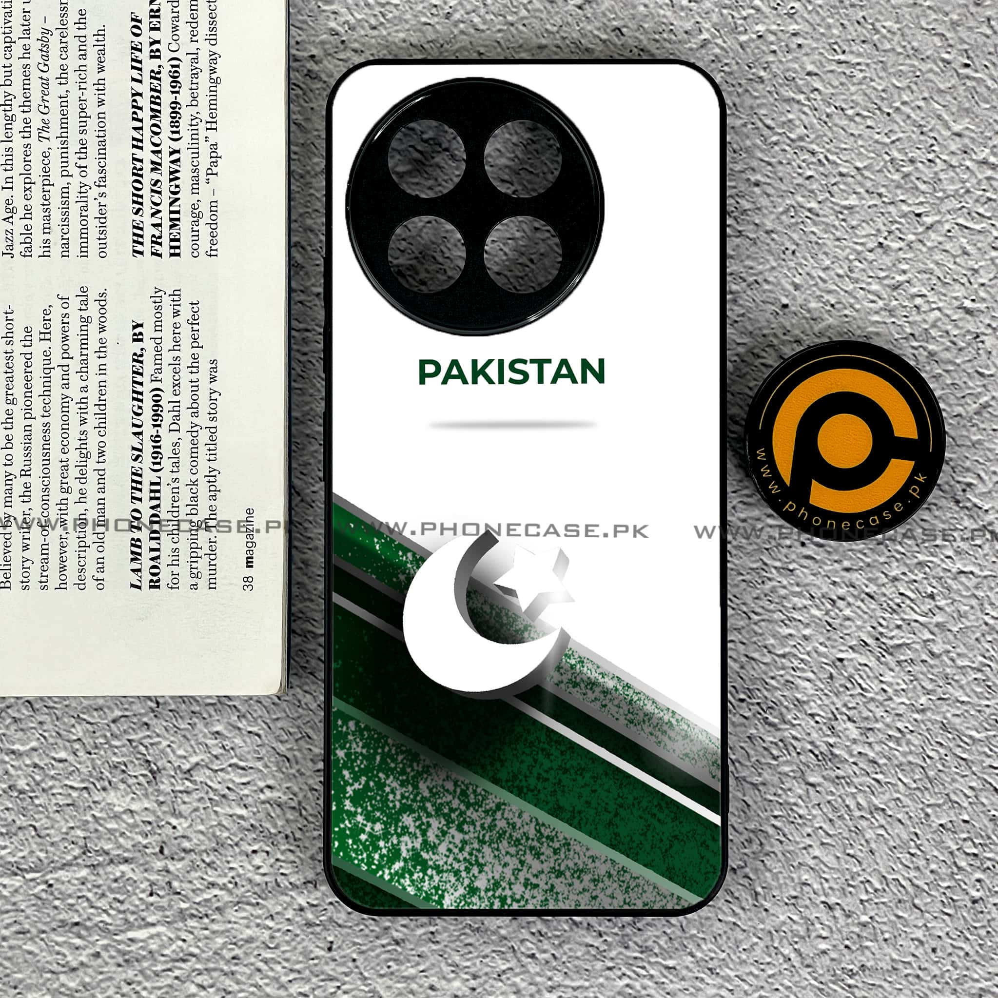 OnePlus Ace 5 - Pakistani Flag Series - Premium Metal Printed soft Bumper shock Proof Case