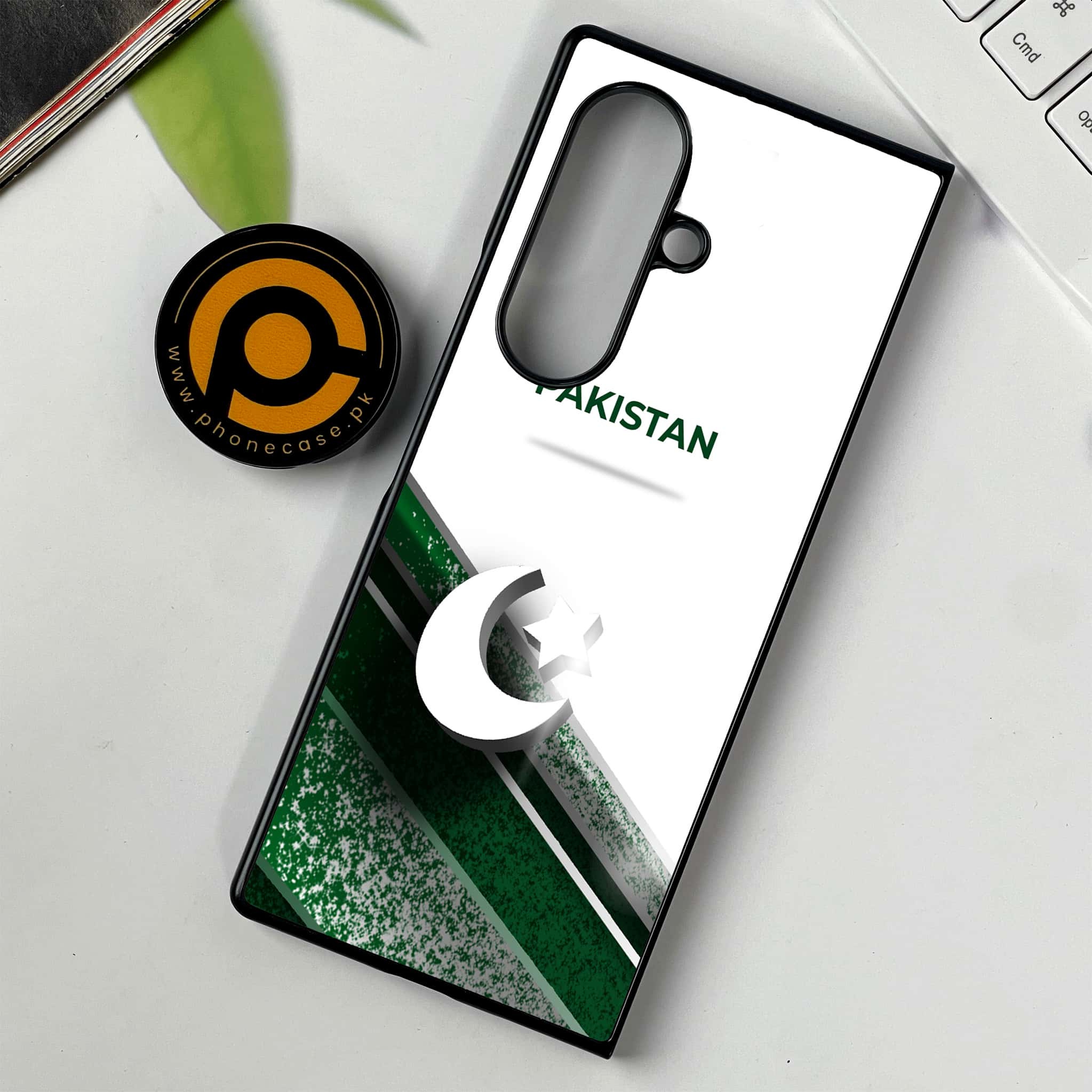 Samsung Galaxy Z Fold 7 - Pakistani Flag Series - Premium Metal Printed soft Bumper shock Proof Case