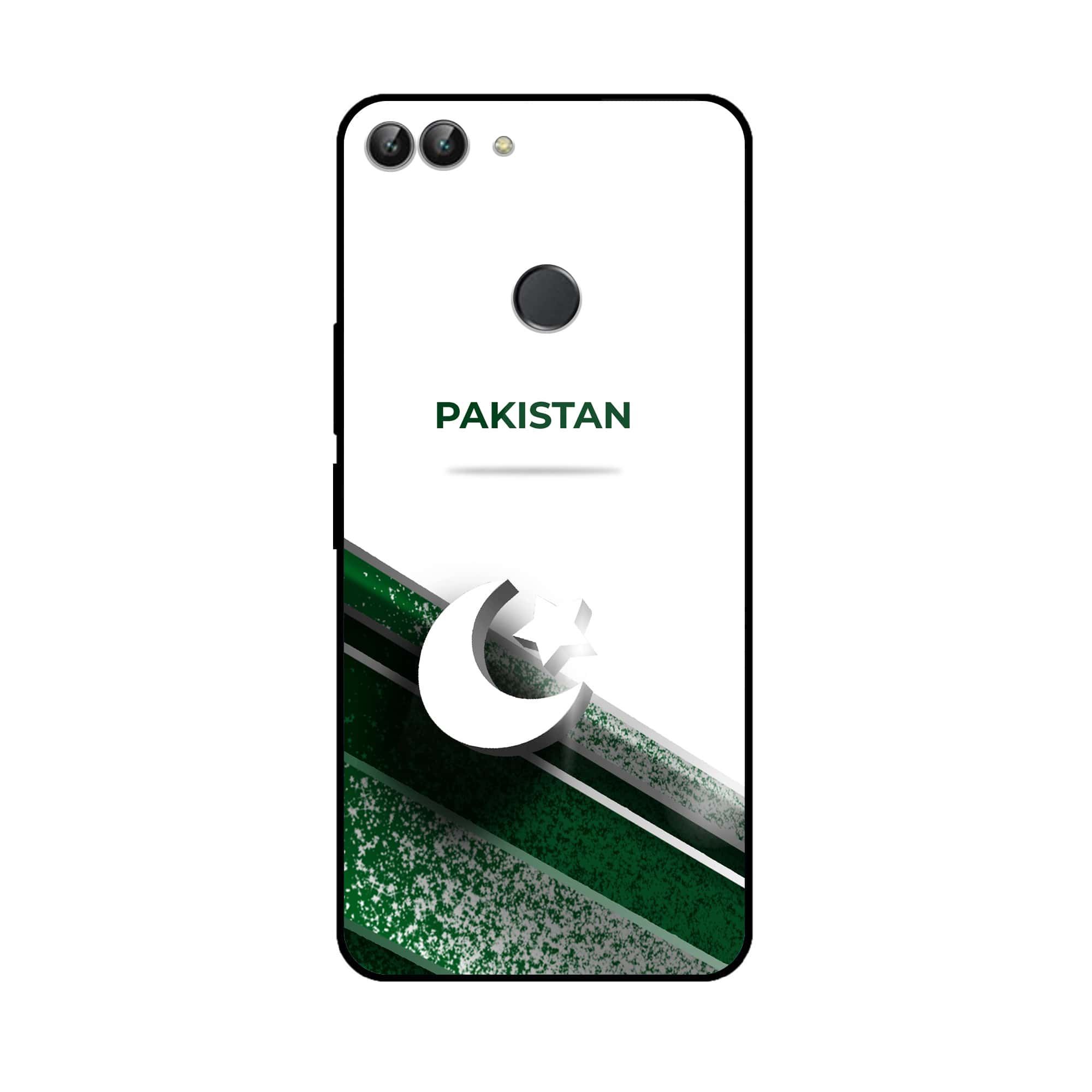 Huawei P Smart - Pakistani Flag Series - Premium Printed Glass soft Bumper shock Proof Case