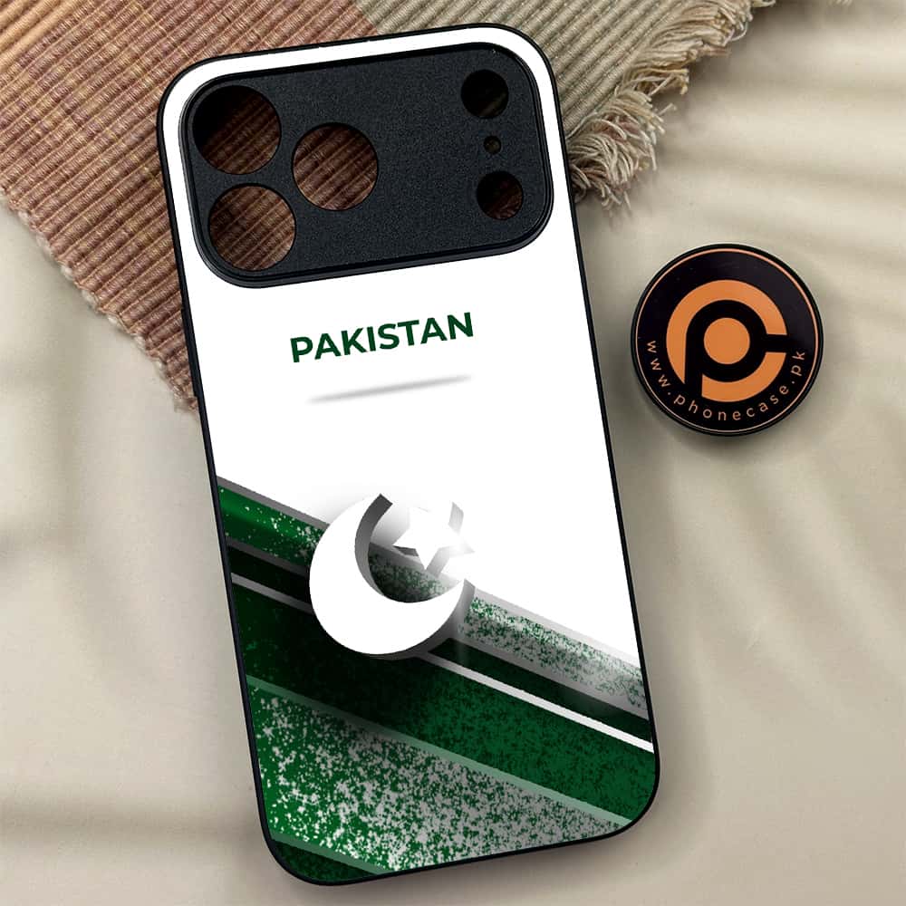 iPhone 17 Pro Max - Pakistani Flag Series - Premium Metal Printed soft Bumper shock Proof Case