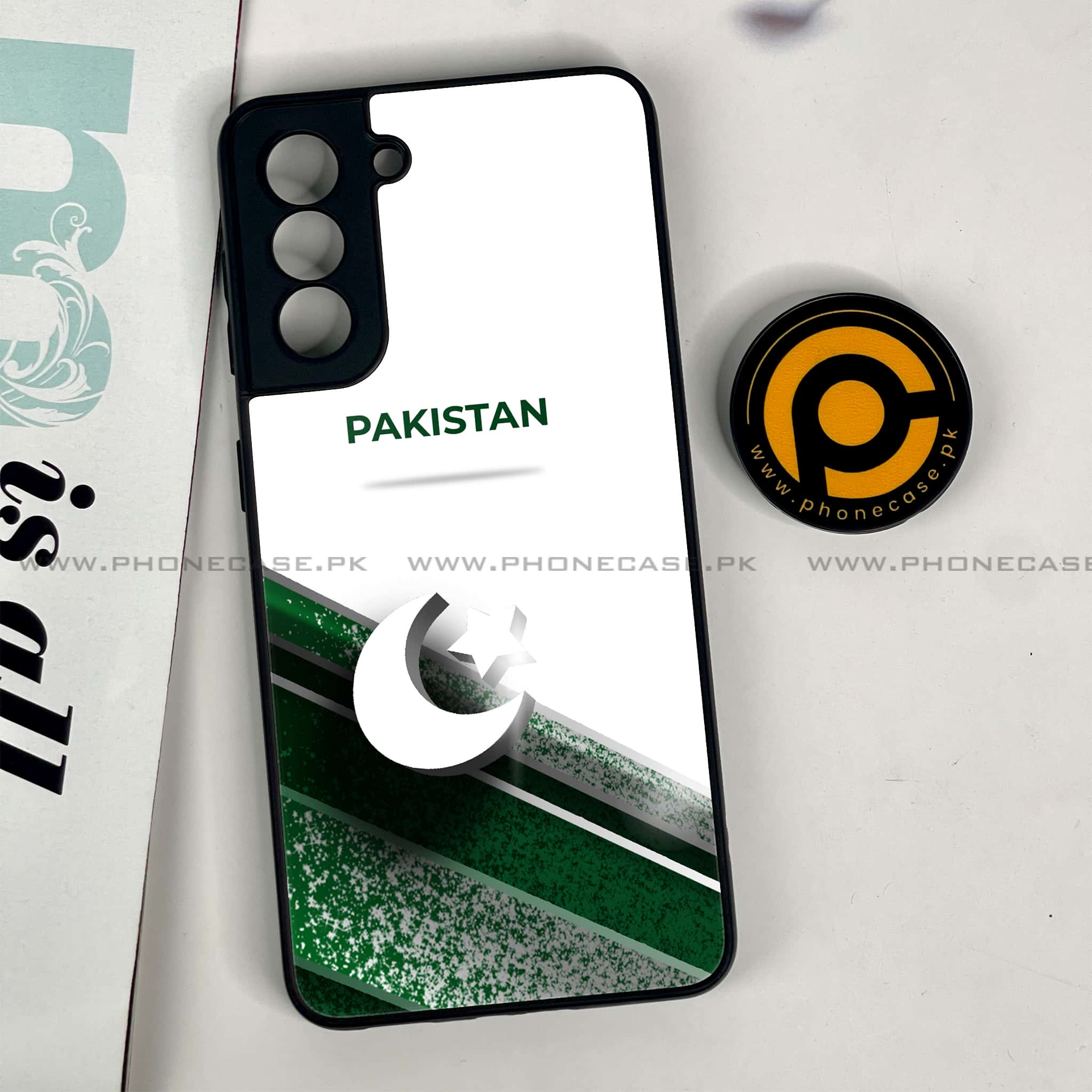 Samsung Galaxy S21 - Pakistani Flag Series - Premium Printed Glass soft Bumper shock Proof Case