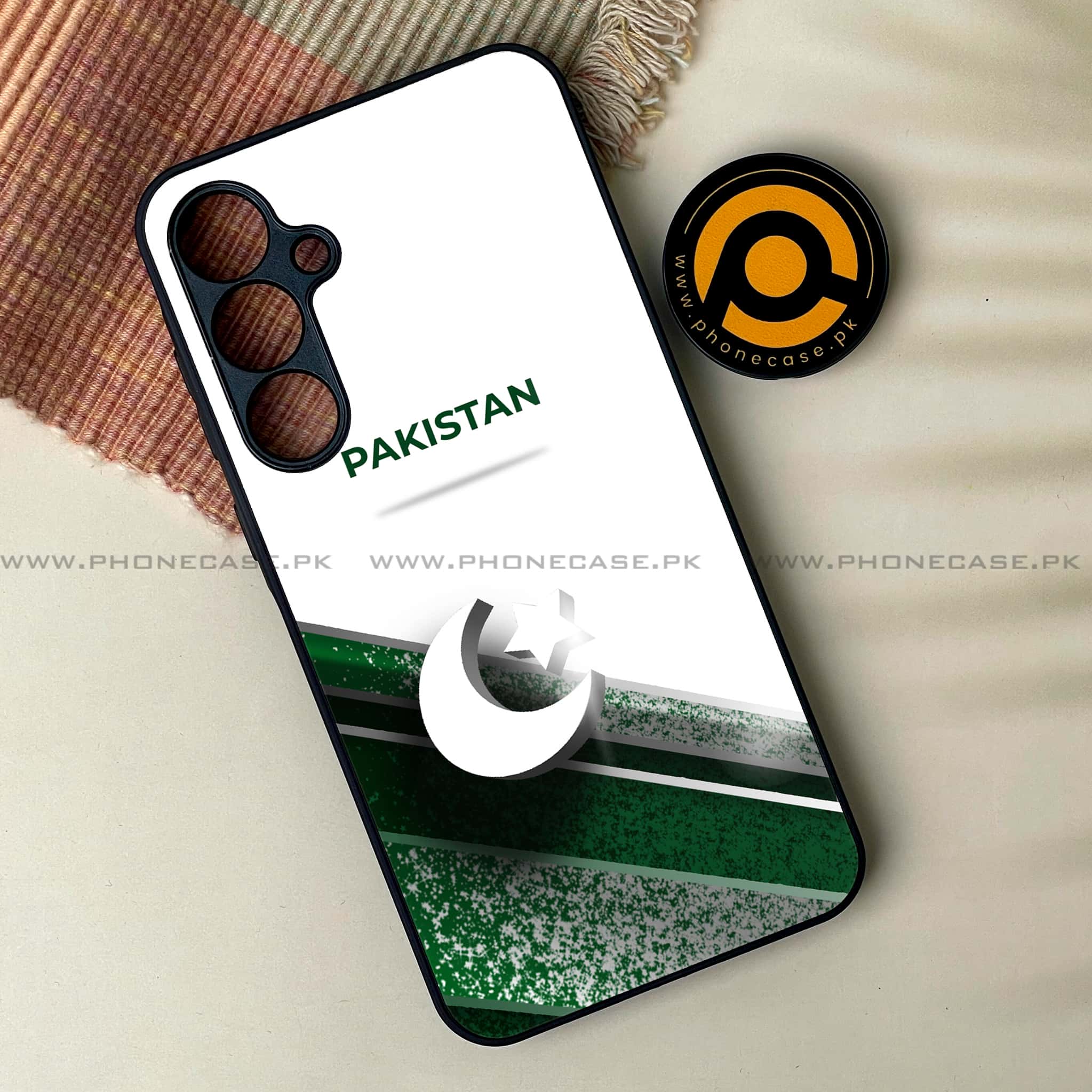 Samsung Galaxy A15 - Pakistani Flag Series - Premium Metal Printed soft Bumper shock Proof Case