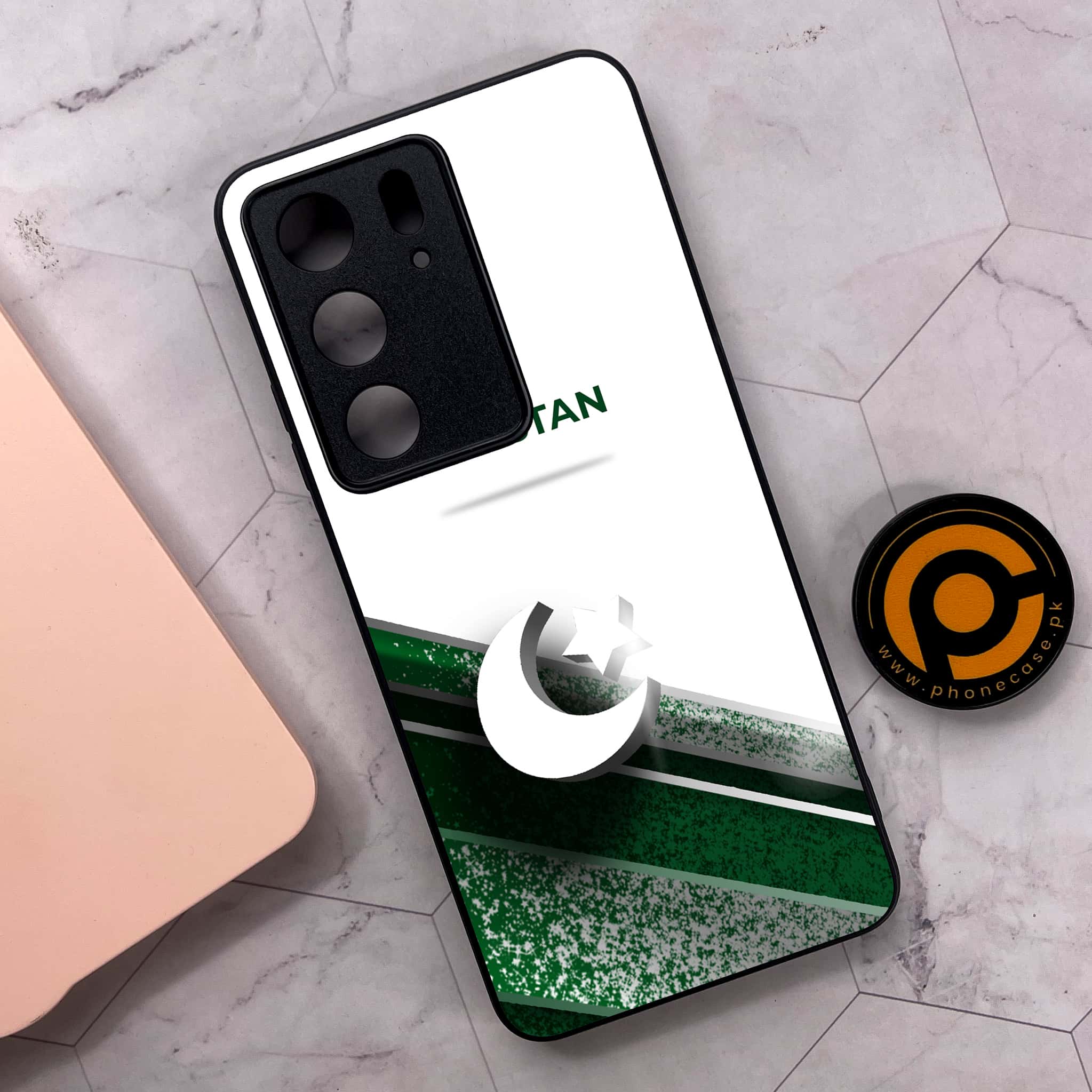 Realme C75x 4G - Pakistani Flag Series - Premium Metal Printed soft Bumper shock Proof Case