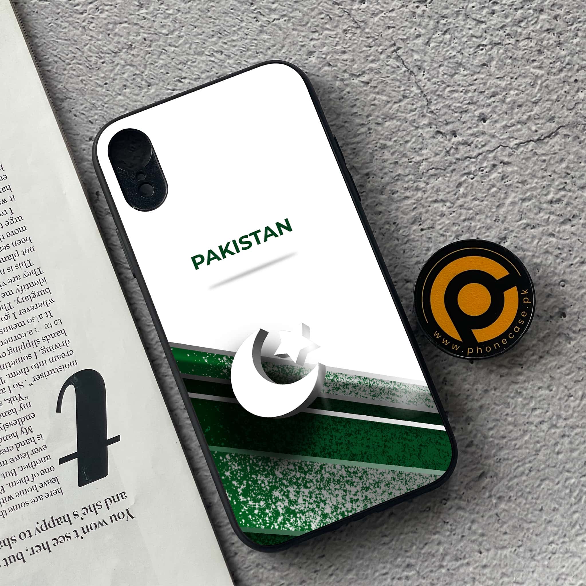 iPhone XR - Pakistani Flag Series - Premium Metal Printed soft Bumper shock Proof Case