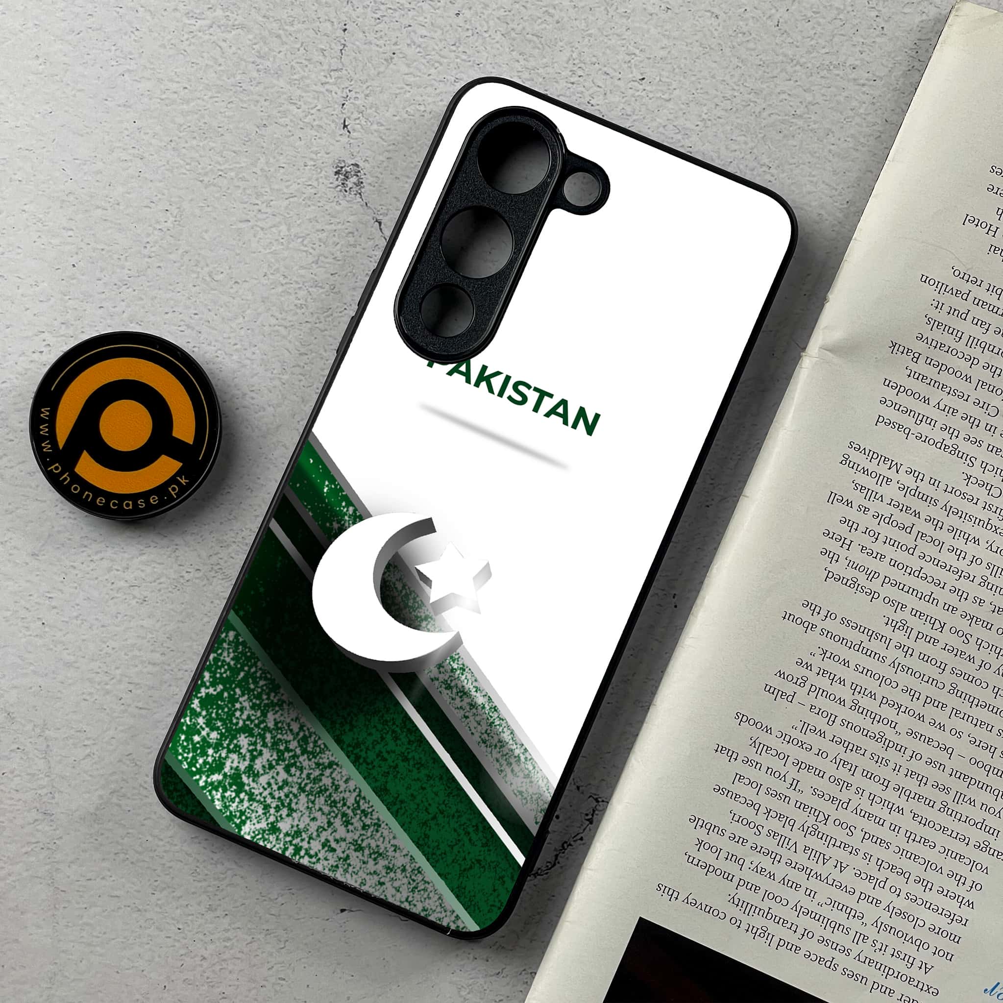 Vivo Y04 - Pakistani Flag Series - Premium Metal Printed Soft Bumper Shockproof Case
