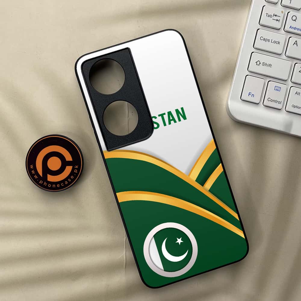 Honor X7b - Pakistani Flag Series - Premium Metal  Printed soft Bumper shock Proof Case
