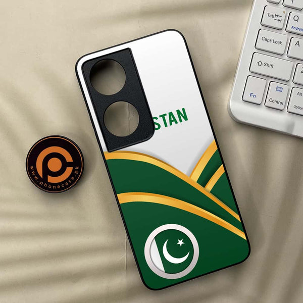 Honor X7b - Pakistani Flag Series - Premium Metal  Printed soft Bumper shock Proof Case