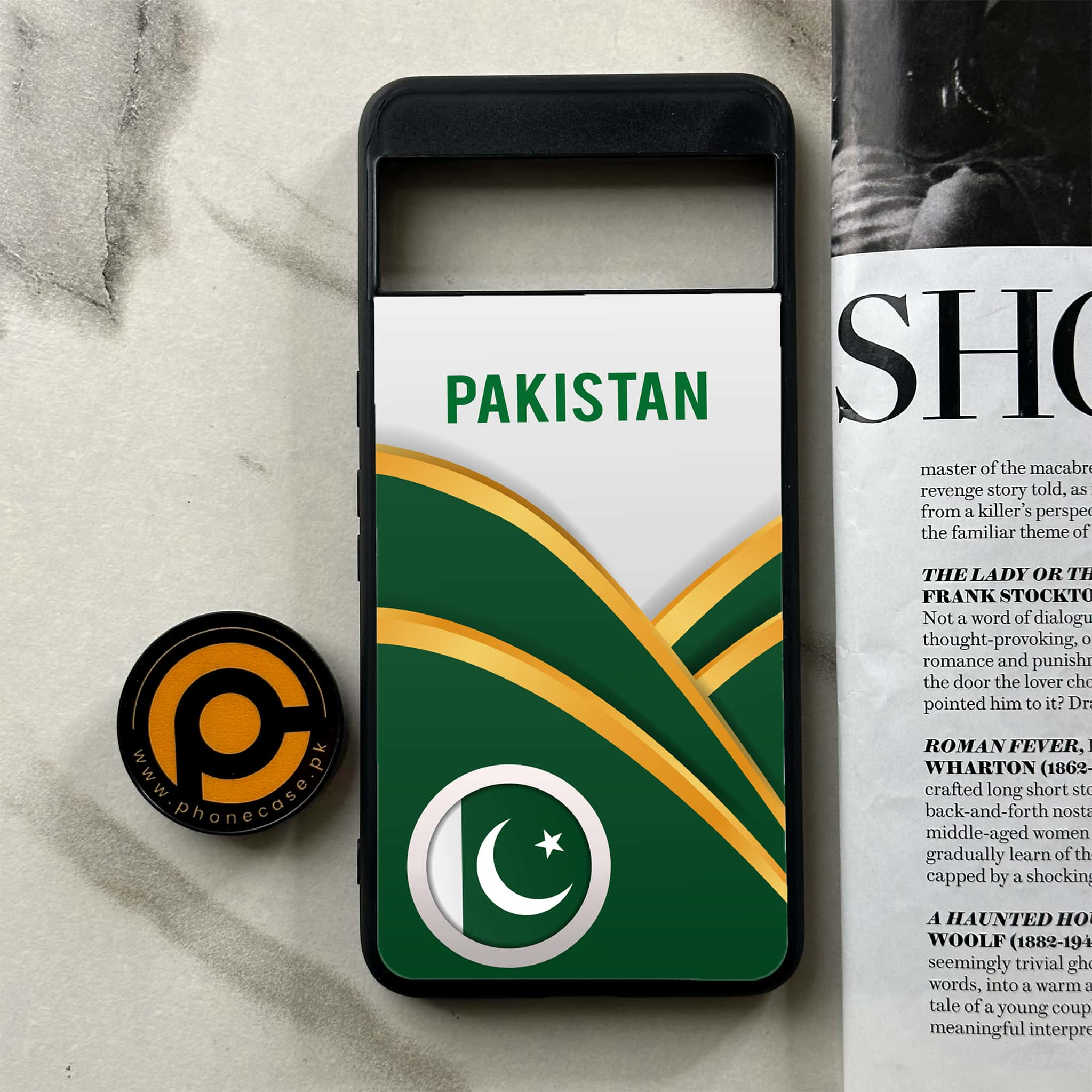 Google Pixel 8 Pro - Pakistani Flag Series - Premium Printed Glass soft Bumper shock Proof Case