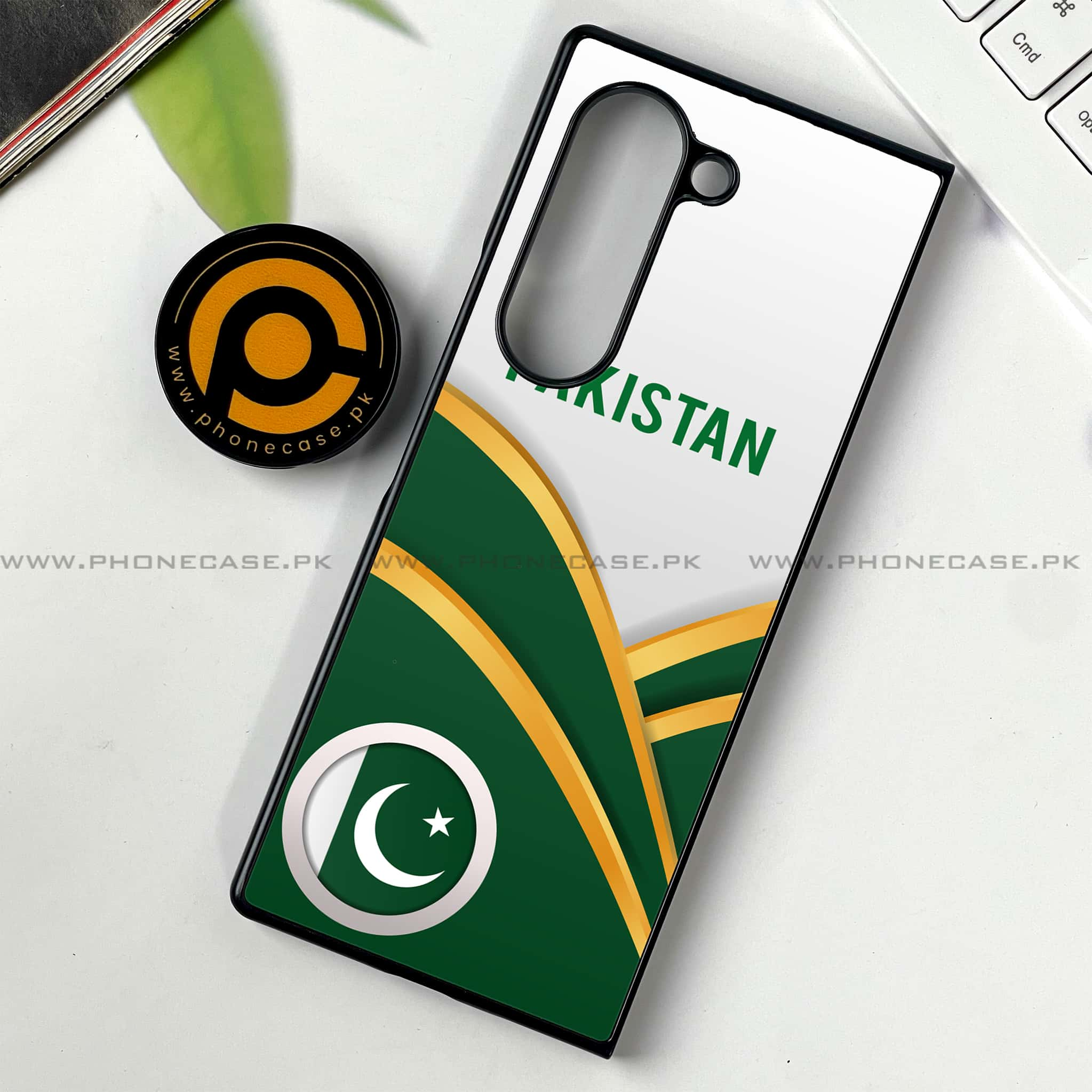 Samsung Galaxy Z Fold 6 - Pakistani Flag Series - Premium Printed Metal soft Bumper shock Proof Case