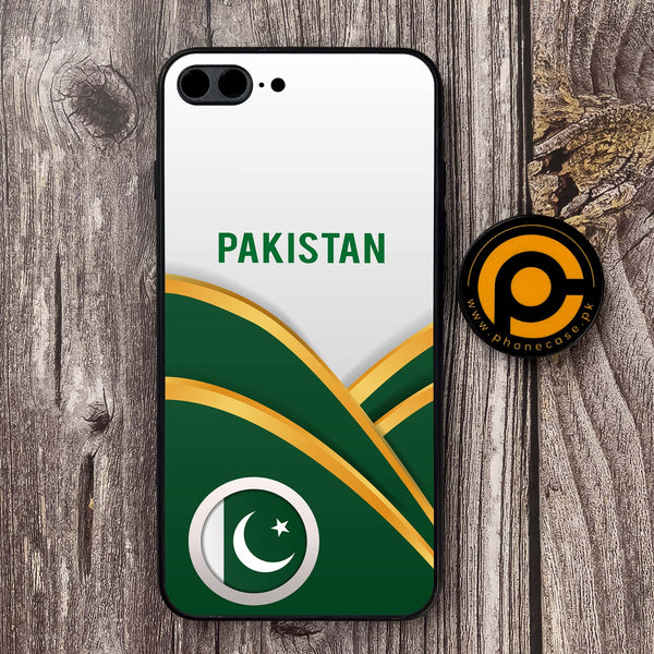 iPhone 7 Plus - Pakistani Flag Series - Premium Metal Printed Soft Bumper shock Proof Case