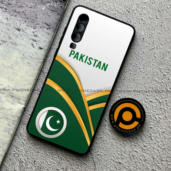 Huawei P30 - Pakistani Flag Series - Premium Printed Glass soft Bumper shock Proof Case