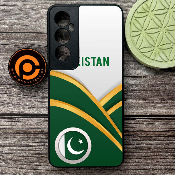 Realme C65  - Pakistani Flag Series - Premium Metal Printed soft Bumper shock Proof Case