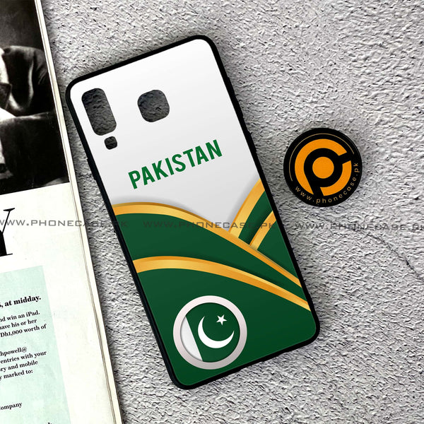 Samsung Galaxy A8 Star(A9 Star) - Pakistani Flag Series - Premium Printed Glass soft Bumper shock Proof Case