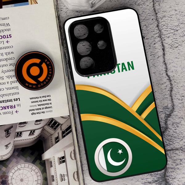 Vivo Y29 4G - Pakistani Flag Series - Premium Metal Printed soft Bumper Shock Proof Case