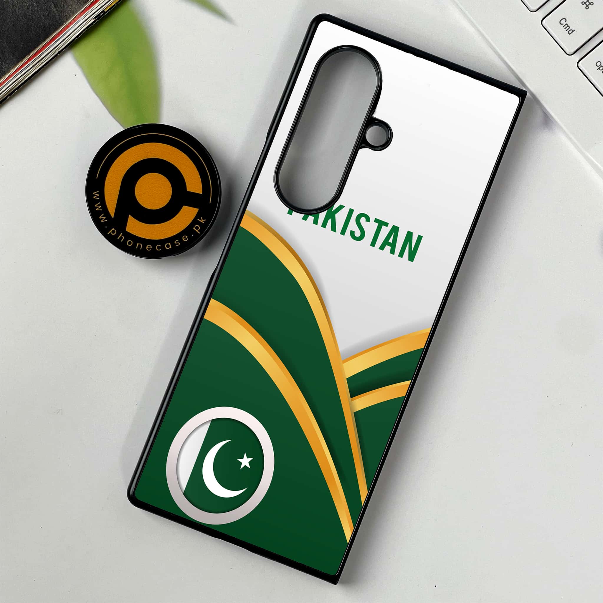 Samsung Galaxy Z Fold 7 - Pakistani Flag Series - Premium Metal Printed soft Bumper shock Proof Case