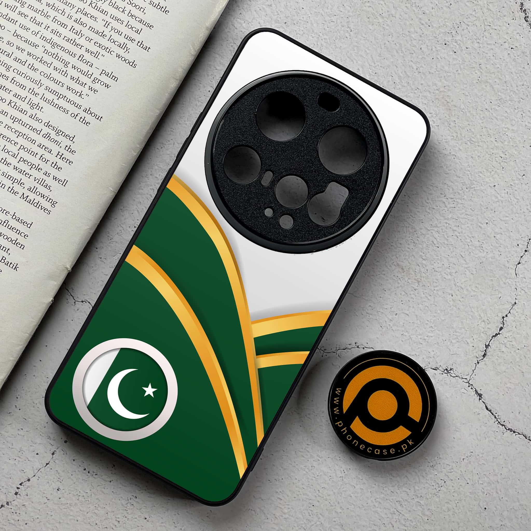Xiaomi 15 Ultra - Pakistani Flag Series - Premium Metal Printed Soft Bumper Shockproof Case