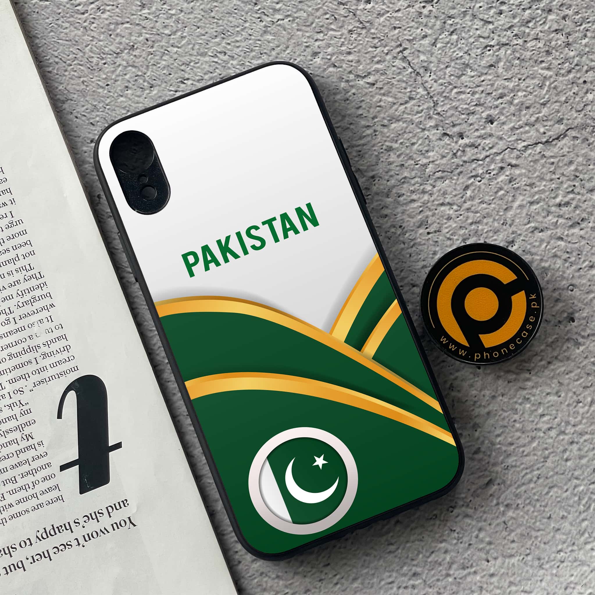 iPhone XR - Pakistani Flag Series - Premium Metal Printed soft Bumper shock Proof Case