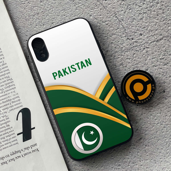 iPhone XR - Pakistani Flag Series - Premium Metal Printed soft Bumper shock Proof Case