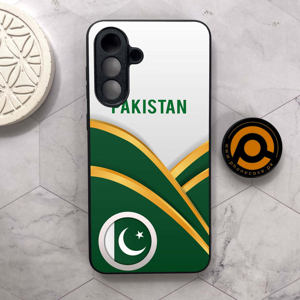 Samsung Galaxy A36 5G - Pakistani Flag Series - Premium Metal Printed soft Bumper shock Proof Case