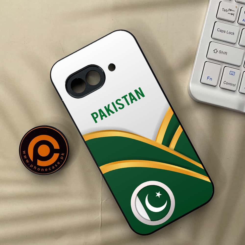 Google Pixel 9a - Pakistani Flag Series - Premium Metal Printed soft Bumper Shock Proof Case