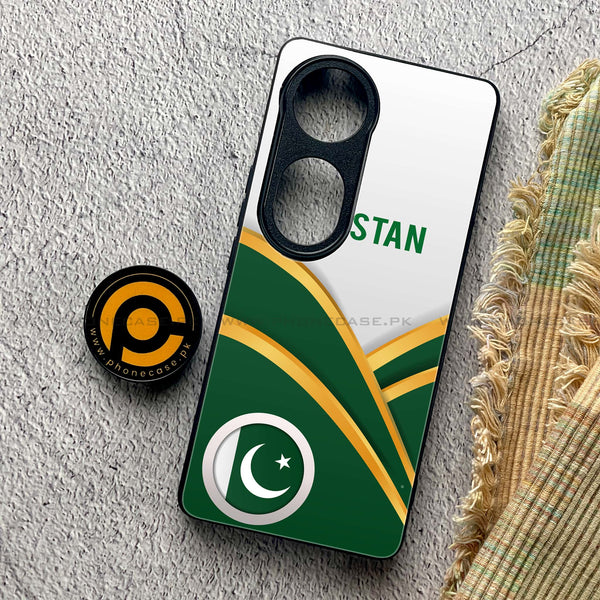 Vivo S19 Pro - Pakistani Flag Series - Premium Metal Printed soft Bumper shock Proof Case