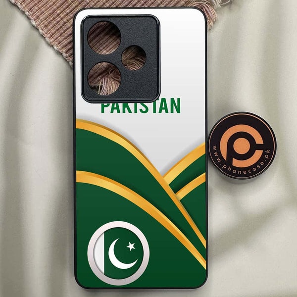 Realme GT 7T - Pakistani Flag Series - Premium Metal Printed soft Bumper shock Proof Case