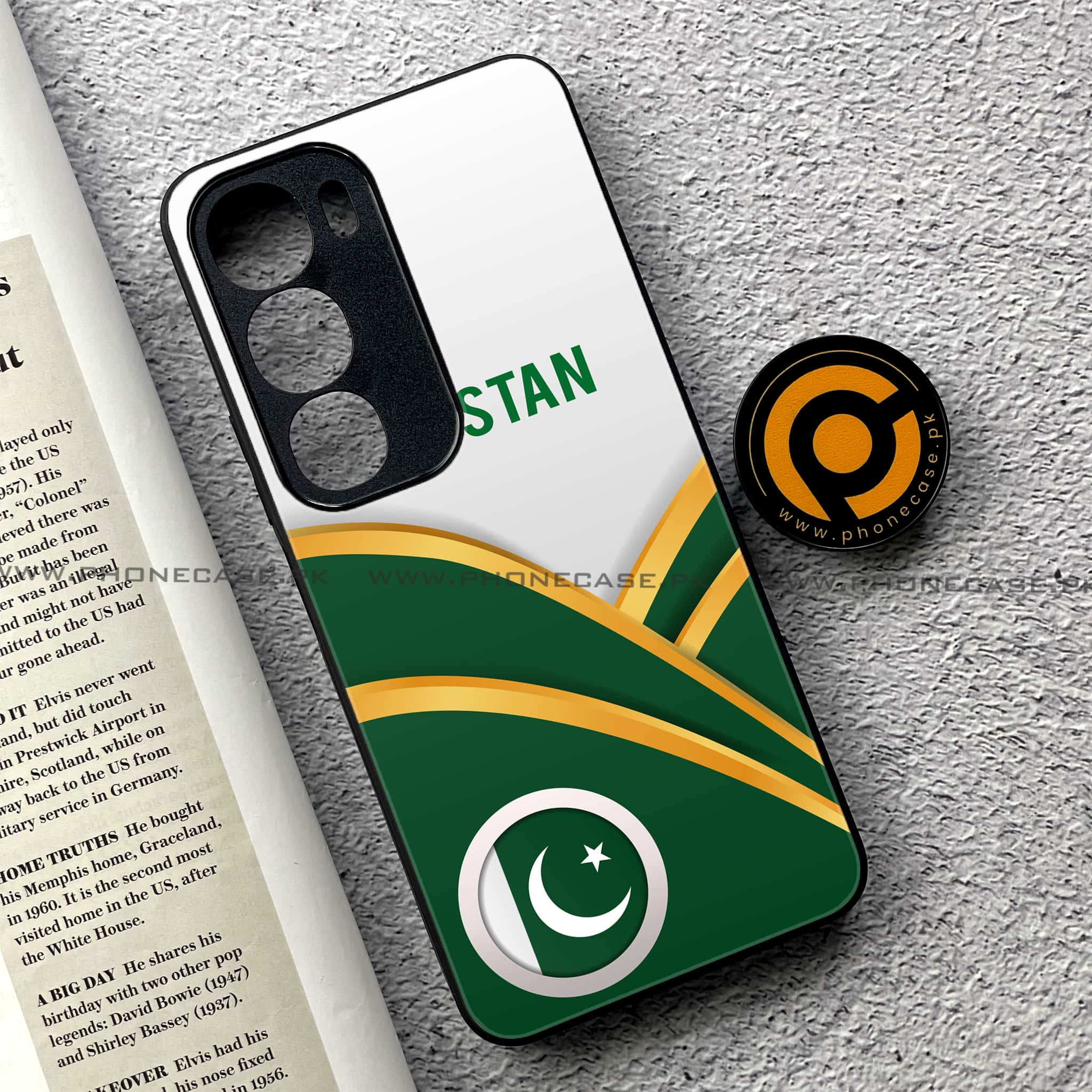 Vivo Y19s - Pakistani Flag Series - Premium Printed Glass soft Bumper shock Proof Case