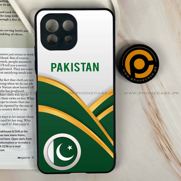 Mi 11 Lite - Pakistani Flag Series - Premium Printed Glass soft Bumper shock Proof Case