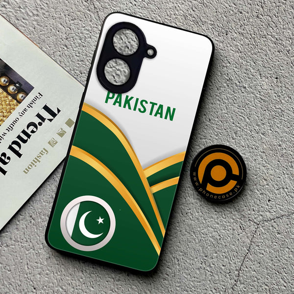 Xiaomi Redmi A5 - Pakistani Flag Series - Premium Metal Printed soft Bumper shock Proof Case