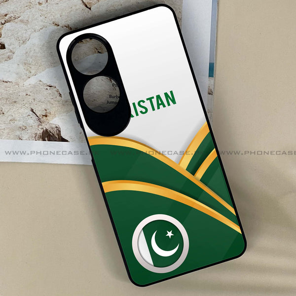 Oppo A60 - Pakistani Flag Series - Premium Printed Metal soft Bumper shock Proof Case