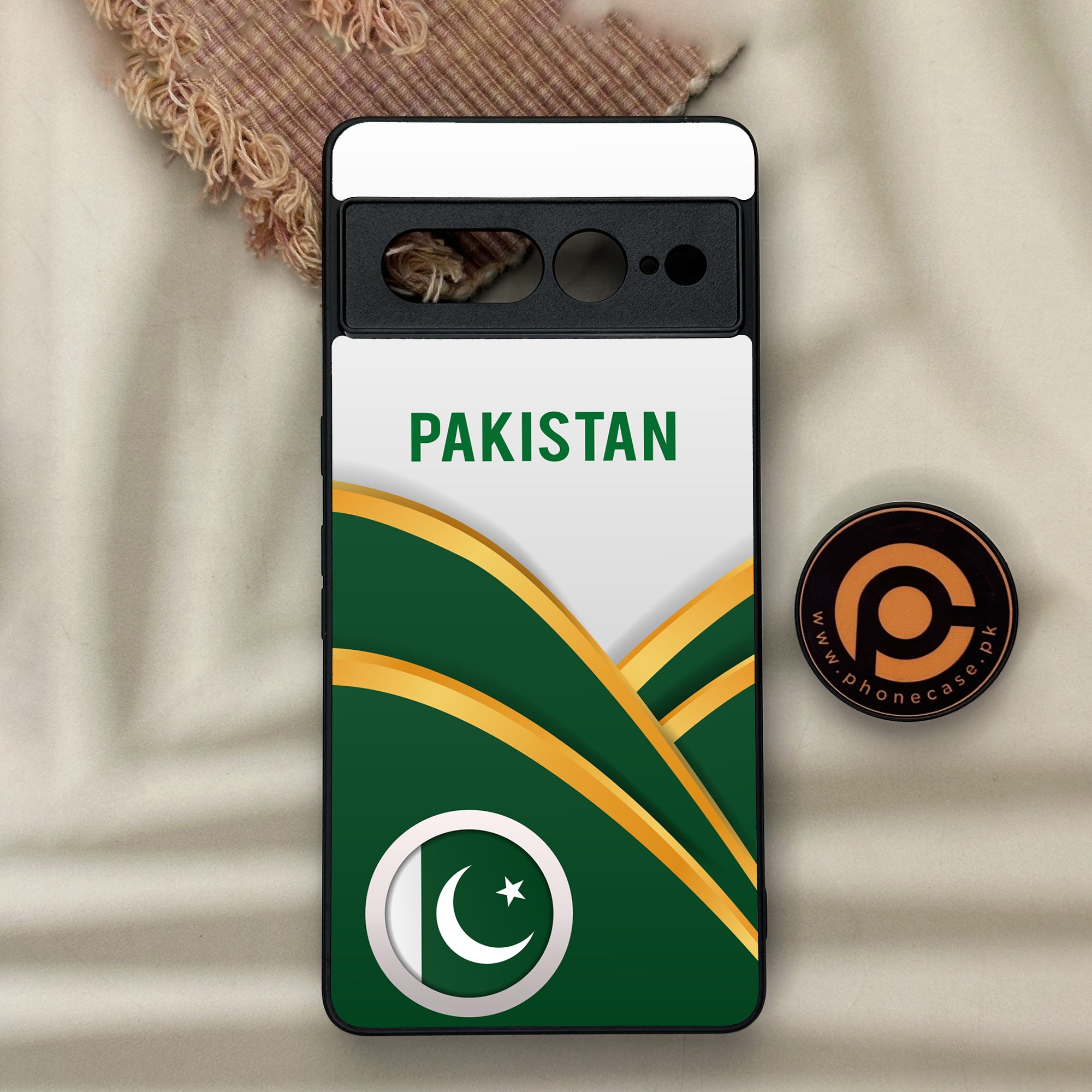 Google Pixel 7 Pro - Pakistani Flag Series - Premium Metal Printed soft Bumper Shock Proof Case
