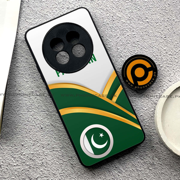 Realme 13 Plus - Pakistani Flag Series - Premium Printed Glass soft Bumper shock Proof Case