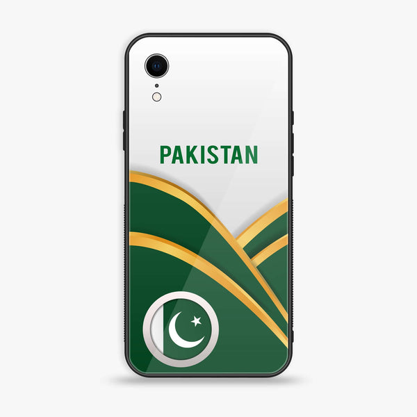 iPhone XR - Pakistani Flag Series - Premium Printed Glass soft Bumper shock Proof Case