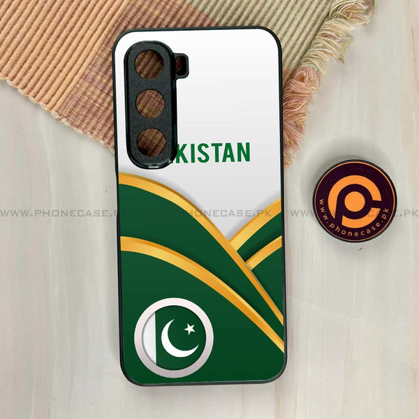 Infinix Hot 60i - Pakistani Flag Series - Premium Metal Printed soft Bumper shock Proof Case