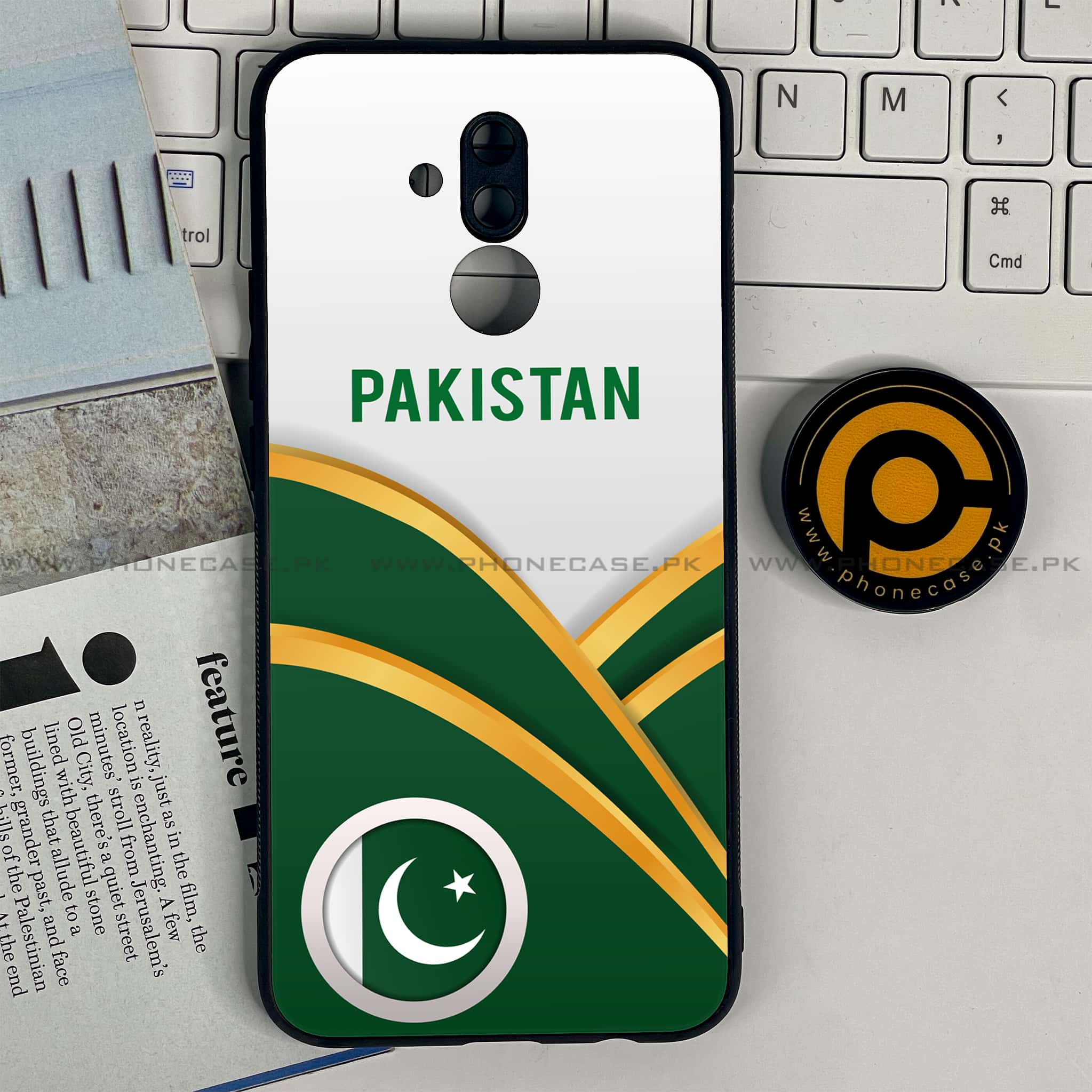 Huawei Mate 20 Lite - Pakistani Flag Series - Premium Printed Glass soft Bumper shock Proof Case