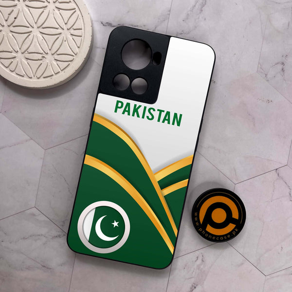 OnePlus 10R -   Pakistani Flag Series  -  Premium Metal Printed soft Bumper shock Proof Case