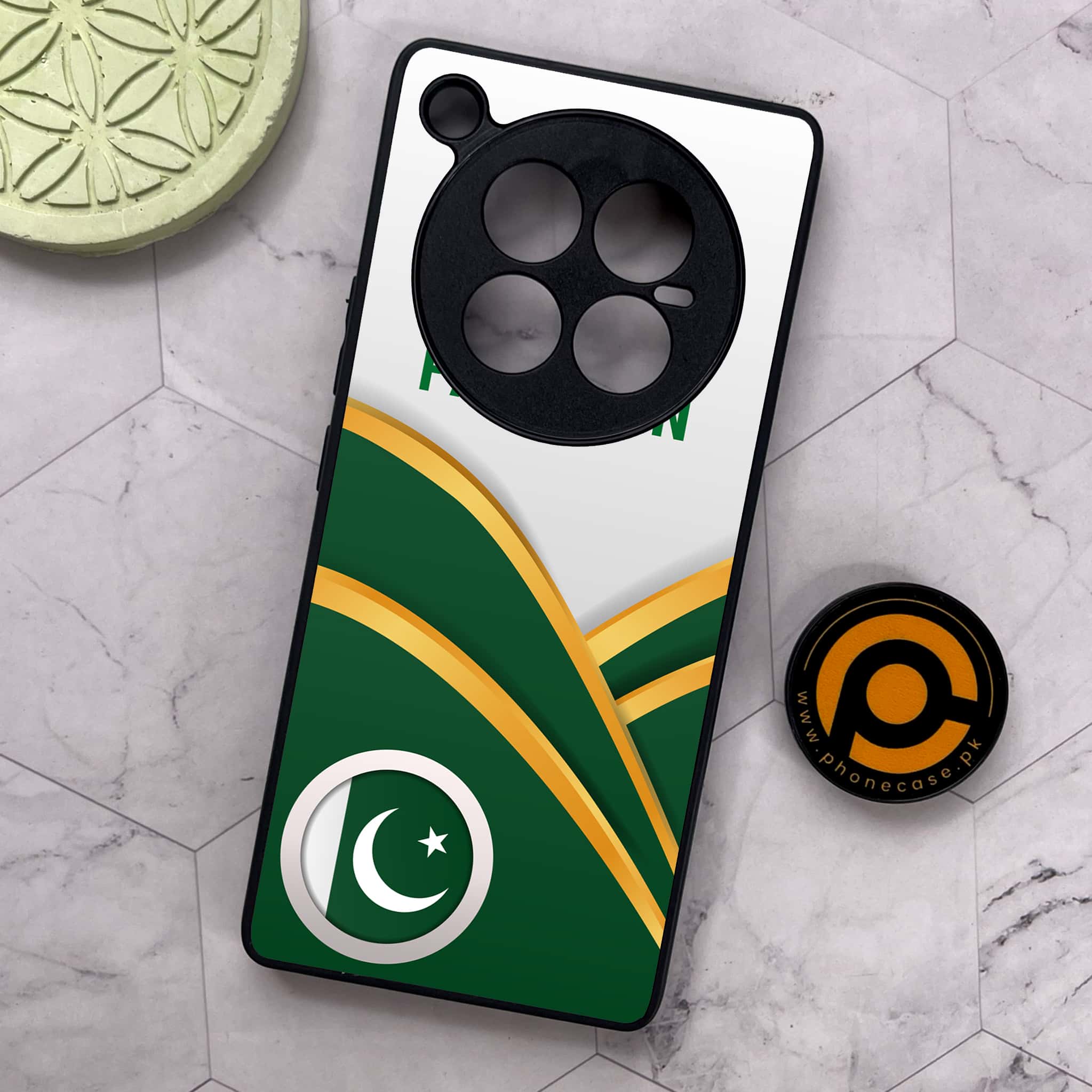 Infinix Zero 40 5G - Pakistani Flag Series - Premium Metal Printed soft Bumper shock Proof Case