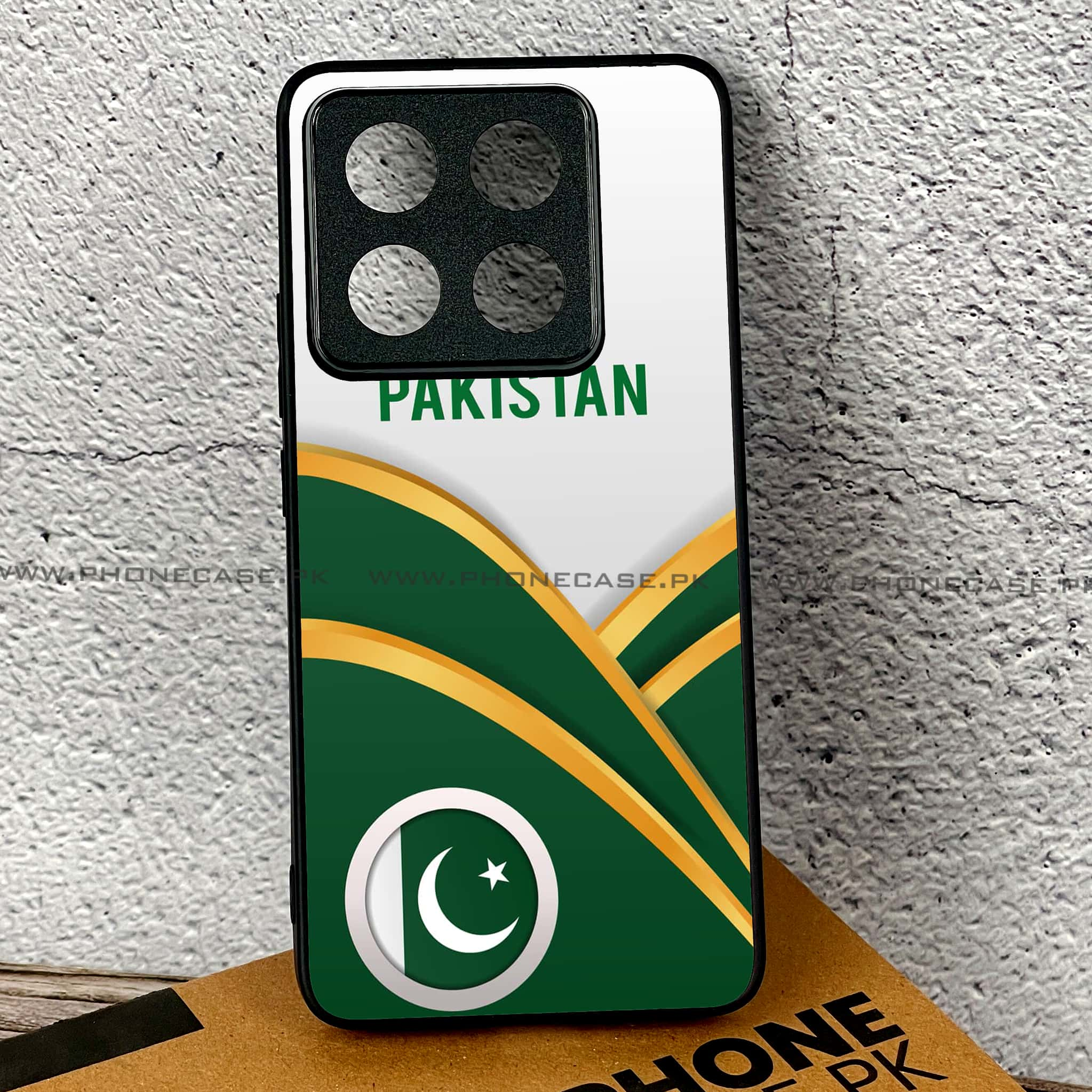 Xiaomi 14T Pro - Pakistani Flag Series - Premium Printed Glass soft Bumper shock Proof Case