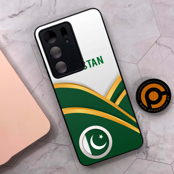 Realme C75x 4G - Pakistani Flag Series - Premium Metal Printed soft Bumper shock Proof Case