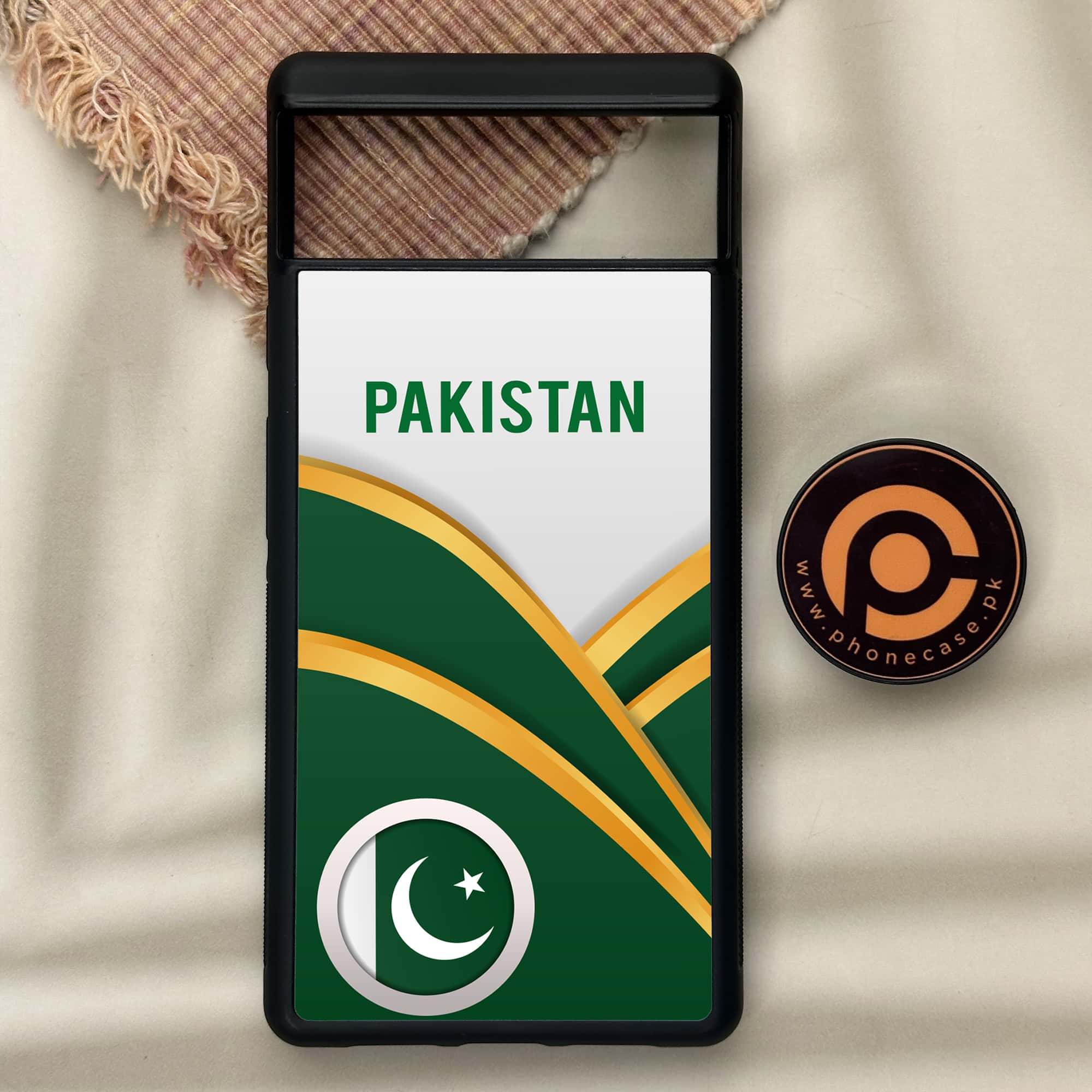 Google Pixel 6 - Pakistani Flag Series - Premium Metal Printed soft Bumper Shock Proof Case