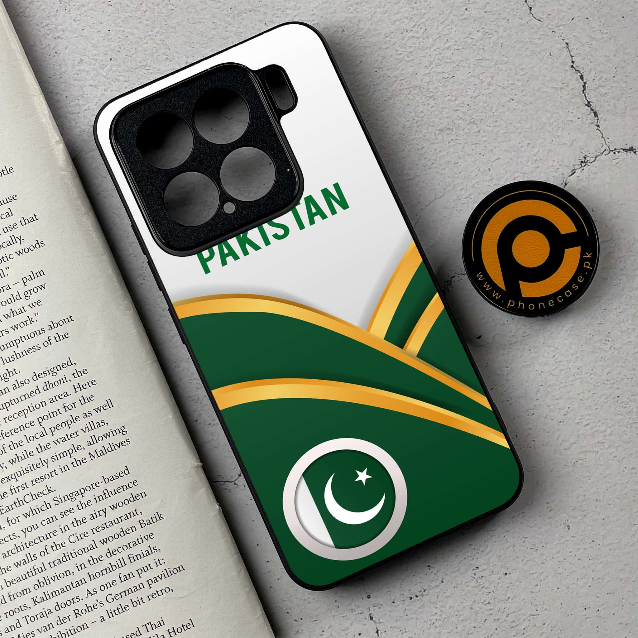 Xiaomi 15 - Pakistani Flag Series - Premium Metal Printed soft Bumper shock Proof Case
